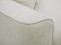 Canapé 3 places en velours chiné beige CARLOTA