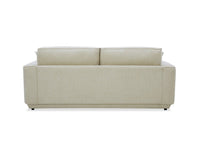 Canapé 3 places en velours chiné beige CARLOTA