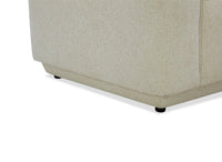 Canapé 3 places en velours chiné beige CARLOTA