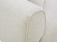 Canapé 3 places en velours texturé beige NALYA