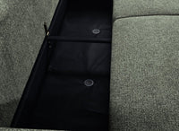 Canapé convertible 3 places en tissu texturé vert MAYORA