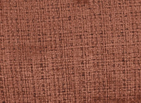 Canapé convertible avec coffre 3 places en velours chiné terracotta RALYA