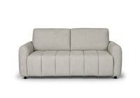 Canapé convertible express 3 places en tissu beige ISANDRO