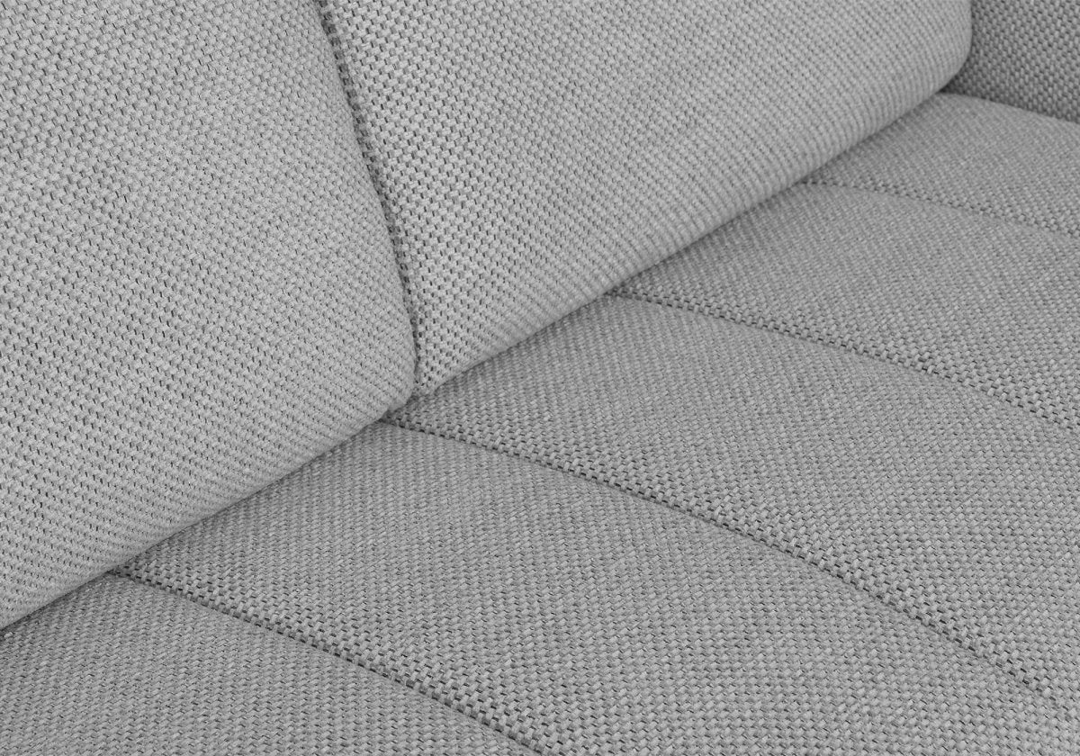 Canapé convertible express 3 places en tissu gris ISANDRO