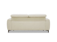 Canapé convertible express 3 places en velours texturé beige CALEB