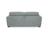 Canapé convertible express 3 places en velours texturé gris KALIANA