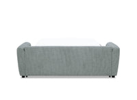 Canapé convertible express 3 places en velours texturé gris KALIANA