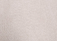 Canapé d'angle convertible avec coffre en tissu bouclette beige MARLA - Angle droit