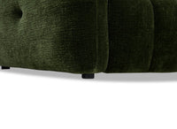 Canapé d'angle en velours tissé vert olive avec dossier réglable ADONIS - Angle droit