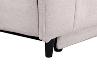 Canapé d’angle relax électrique en tissu beige LUDMILA - Angle gauche