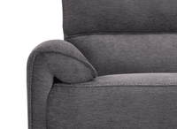 Canapé d’angle relax électrique en tissu gris foncé LUDMILA - Angle droit