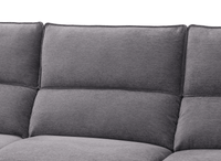 Canapé d’angle relax électrique en tissu gris foncé LUDMILA - Angle gauche