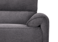 Canapé d’angle relax électrique en tissu gris foncé LUDMILA - Angle gauche