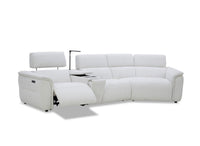 Canapé d'angle relax en tissu bouclette doux beige MARINA - Angle droit