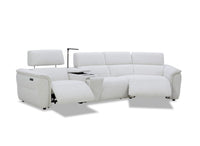 Canapé d'angle relax en tissu bouclette doux beige MARINA - Angle droit