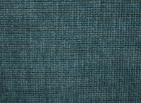 Canapé d'angle relax en velours texturé bleu FEDORA - Angle gauche