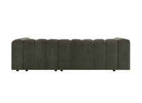 Canapé d'angle réversible en tissu bouclette vert AELIS