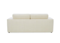 Canapé droit 3 places en velours chiné beige ABELIA