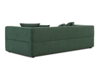 Canapé fixe 3 places en tissu vert EVELYNE