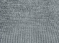 Canapé panoramique convertible avec coffre en velours chiné gris GAELLE - Angle gauche