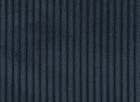 Canapé panoramique convertible avec coffre en velours cotelé bleu foncé - JADE