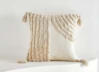 Coussin beige à tissu texturé 45x45 cm MONTREAL