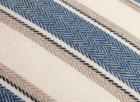 Coussin beige et bleu à rayures 45x45 cm RIVIERA