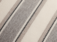 Coussin beige et gris à rayures 45x45 cm RIVIERA