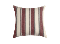 Coussin beige et rouge à rayures 45x45 cm RIVIERA