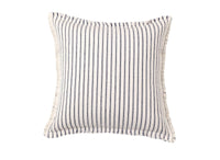 Coussin blanc à rayures bleu marine 45x45 cm TALINA