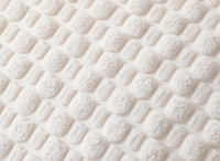 Coussin blanc écru en tissu texturé doux 45x45 cm DUNE