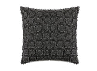 Coussin noir à formes carrées texturées 45x45 cm ELVIO