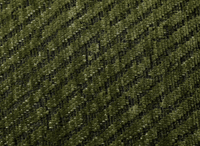 Coussin vert olive à rayures et surpiqûres noires 45x45 cm ZIGGY