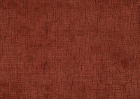 Fauteuil relax pivotant en velours chiné terracotta LISON