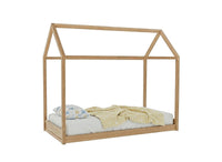 Lit cabane en bois 90 x 190 cm POPY