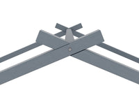 Lit gigogne cabane en bois gris 90 x 190 cm MILIO