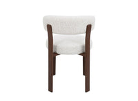 Lot de 2 chaises en velours tissé écru pieds en métal marron MARYSE