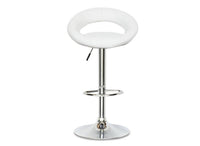 Lot de 2 tabourets de bar blanc JETI