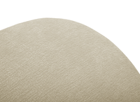 Pouf en velours tissé beige IMENIA