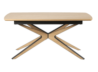 Table à manger extensible effet bois 10 personnes 160-220 cm OXANE