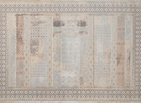 Tapis à motifs orientaux beige et marron 160 x 230 cm LUMA