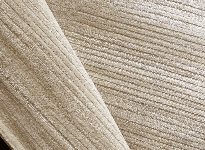 Tapis beige à effet striée 200 x 290 cm LATTE