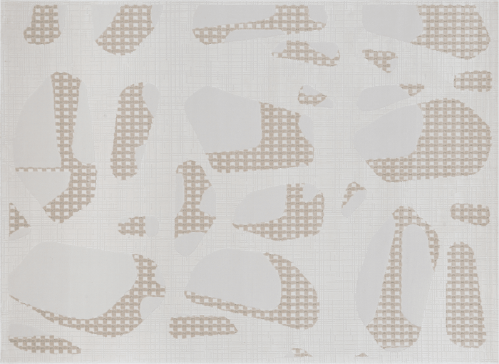 Tapis beige à motifs 160 x 230 cm BRUME