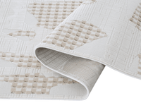 Tapis beige à motifs 160 x 230 cm BRUME