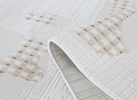 Tapis beige à motifs 200 x 290 cm BRUME