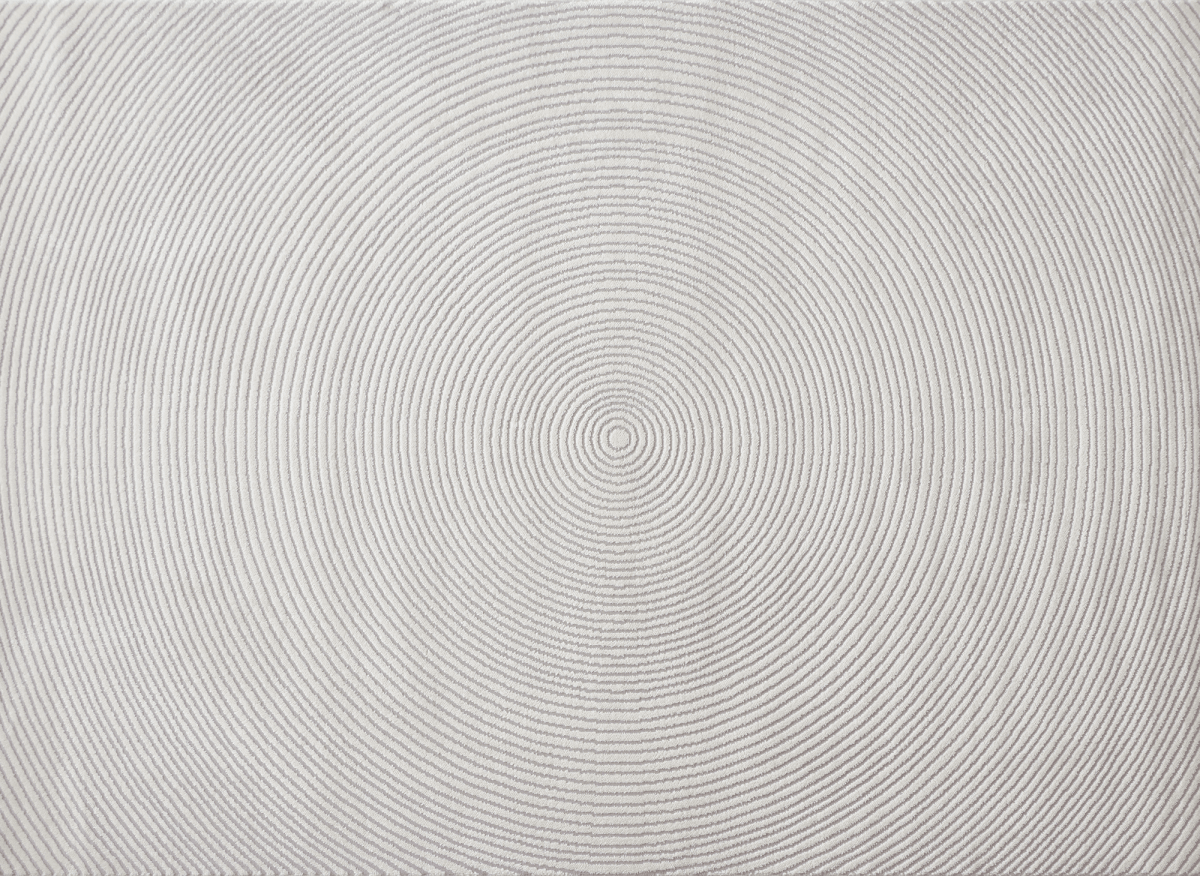 Tapis beige à motifs circulaires 160 x 230 cm BODRUM