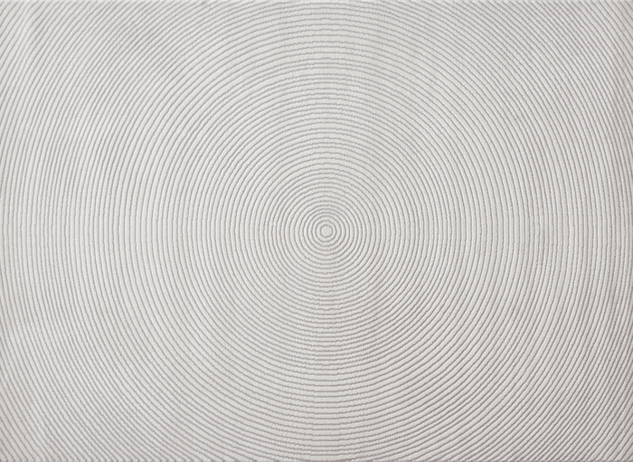 Tapis beige à motifs circulaires 160 x 230 cm BODRUM