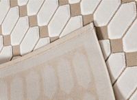 Tapis beige à motifs hexagonal 160 x 230 cm KELVYN
