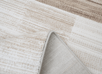 Tapis beige à motifs rectangulaires 160 x 230 cm NOMADE