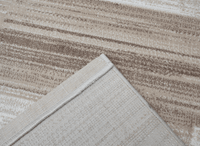 Tapis beige à motifs rectangulaires 160 x 230 cm NOMADE